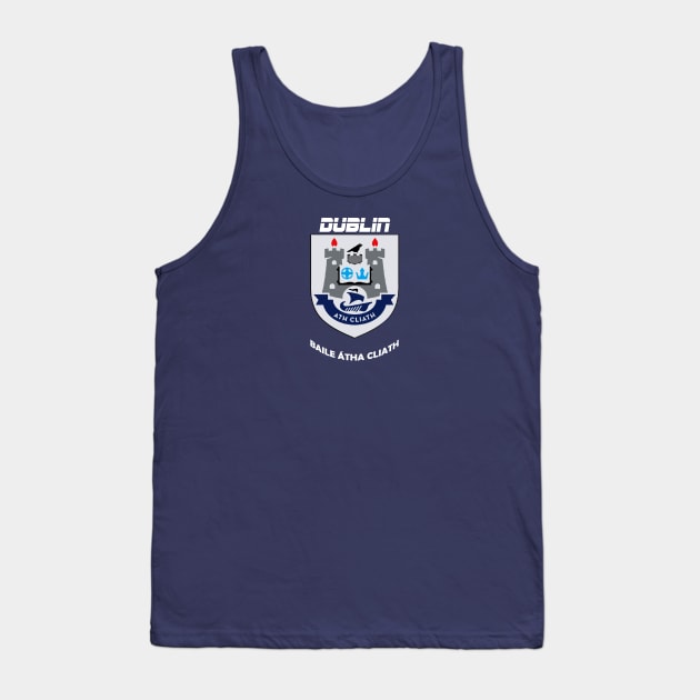 County Dublin Ireland Crest Tank Top by Ireland